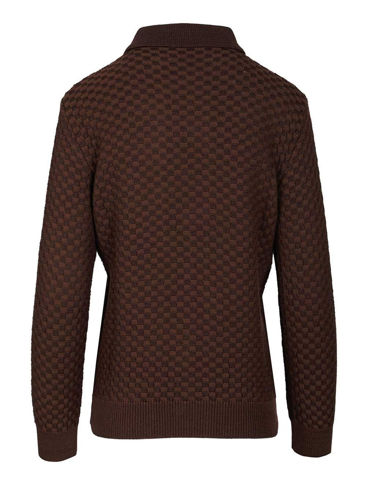 Retori Knitted Cardigan Knitwear - Brown | 2d3c064856906dce58fca858584cd3d83611988c