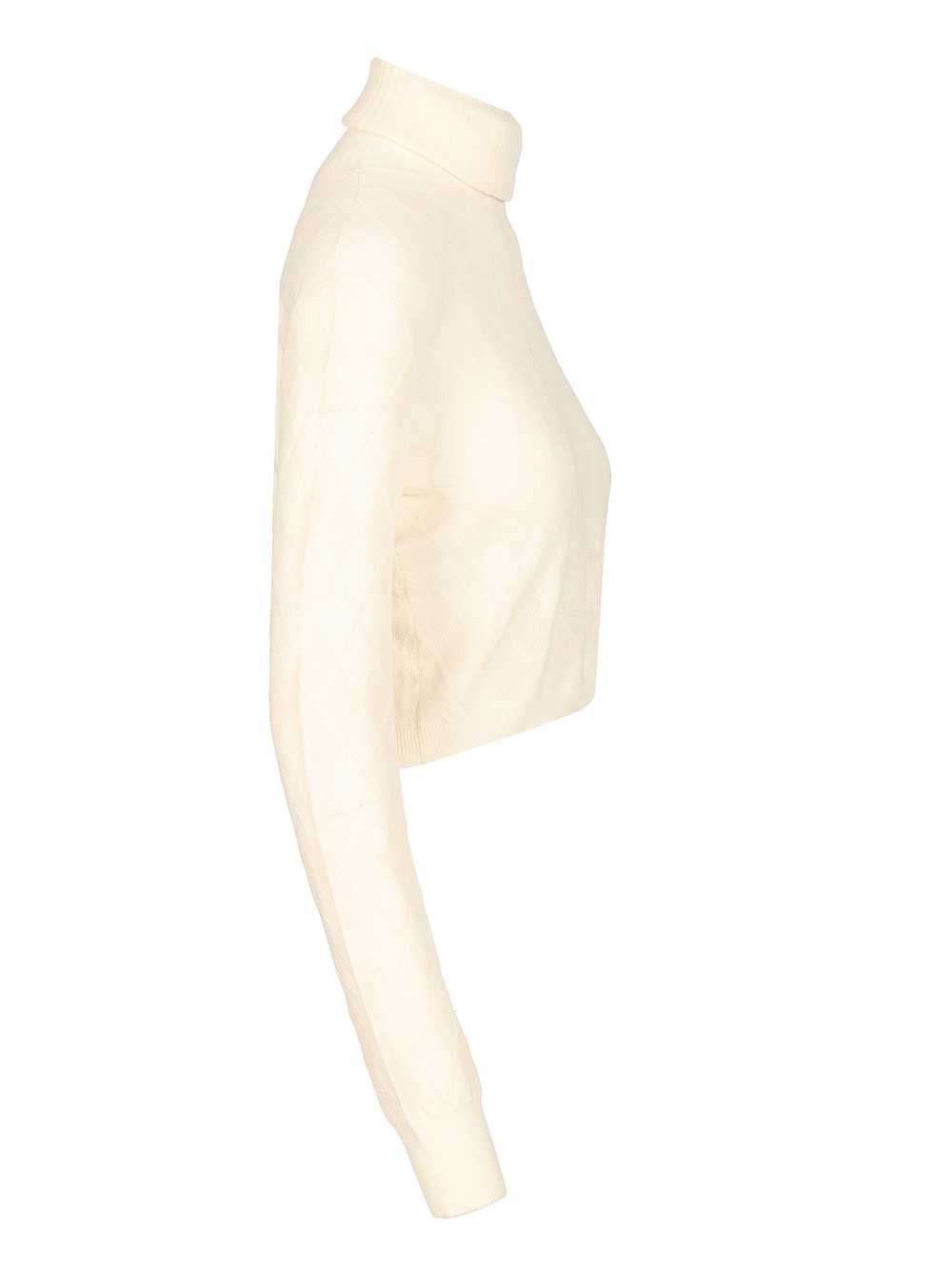 Retori Crop Top Knitwear - White | 5bafd63f17523b9fb76c7425e864463d1dd00702