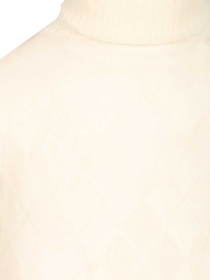 Retori Crop Top Knitwear - White | 18b05814307e491fc18076d45a585ee123f68eb9