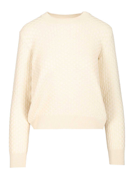 Damier Knitwear White
