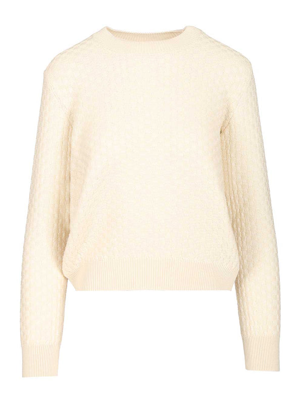 Damier Knitwear White