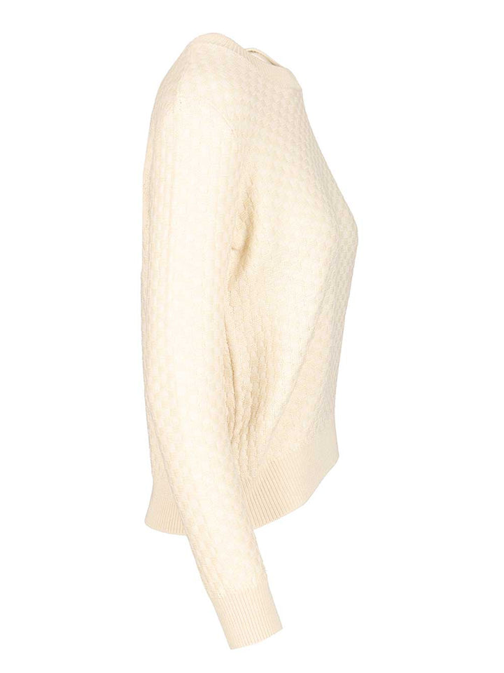 Retori Damier Knitwear - White | 1ff157cc1798671c7966f0264116b25d2a10c2dc