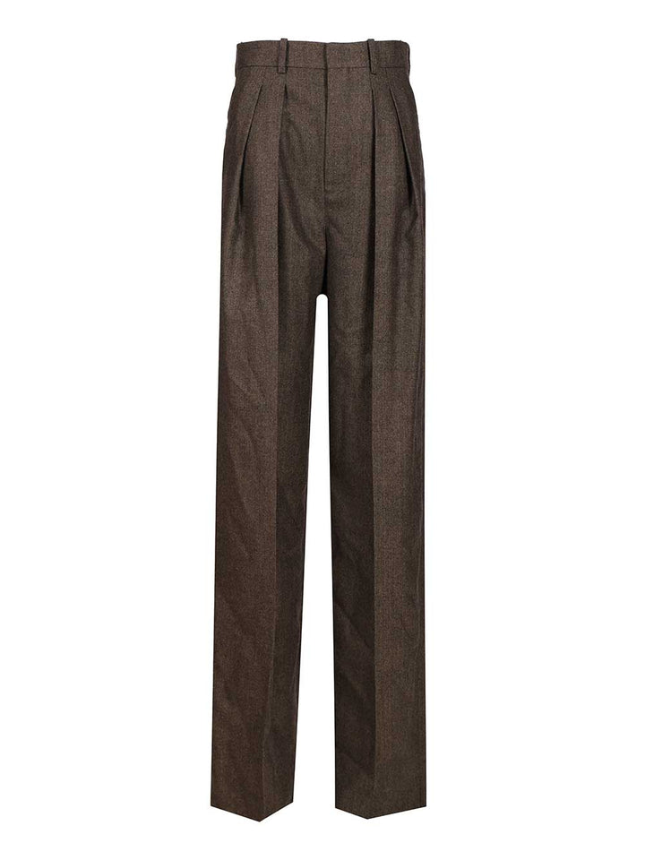 Saint Laurent Loose-Fitting Trousers - Brown | ad52f8a6b662b3ef9ad7138771689edf4eaa63eb