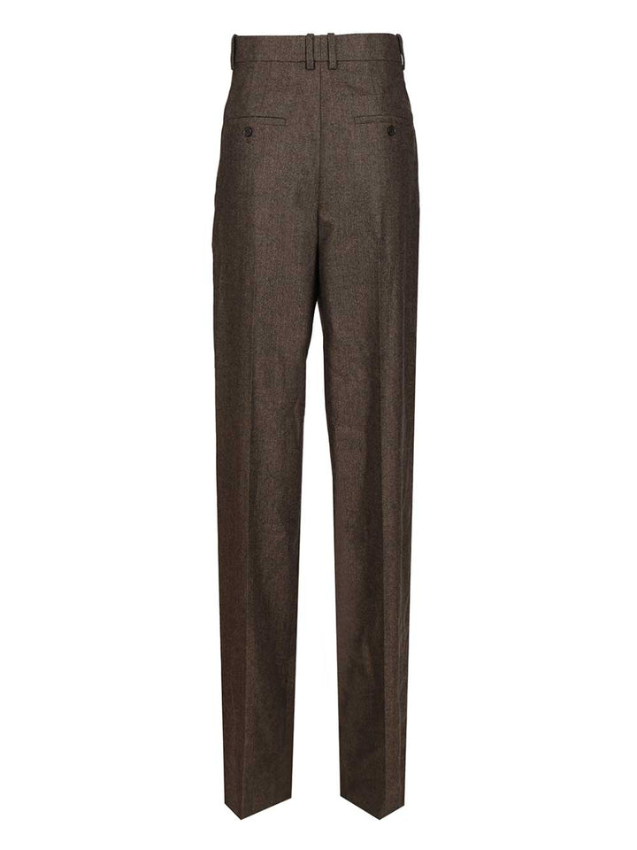 Saint Laurent Loose-Fitting Trousers - Brown | c5b44dd9a40899f55a30b438d6a64547f831f215