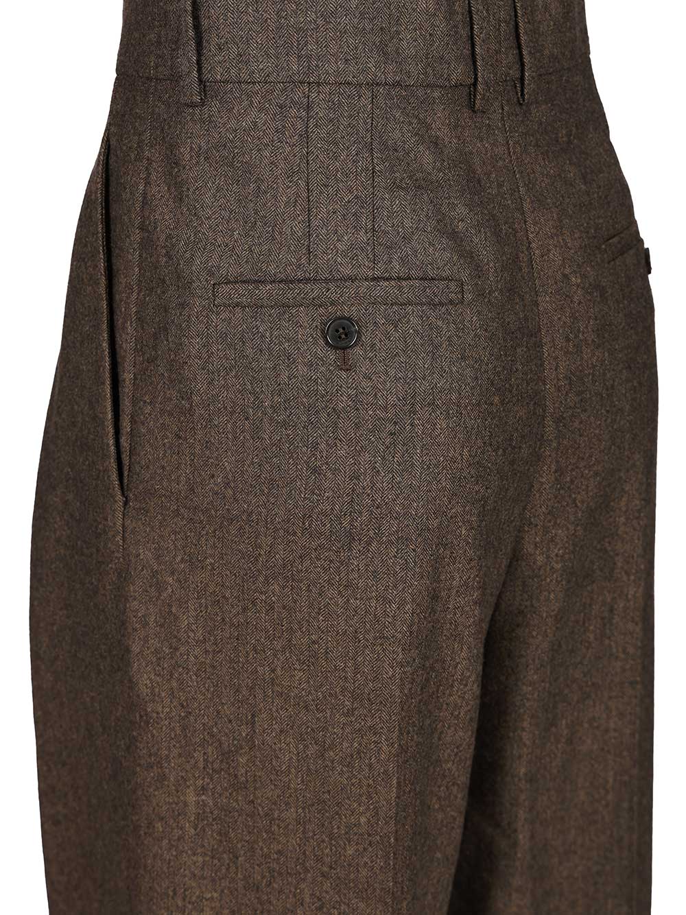 Saint Laurent Loose-Fitting Trousers - Brown | a6832f376ed0dbd4865699cf150a45a470747302