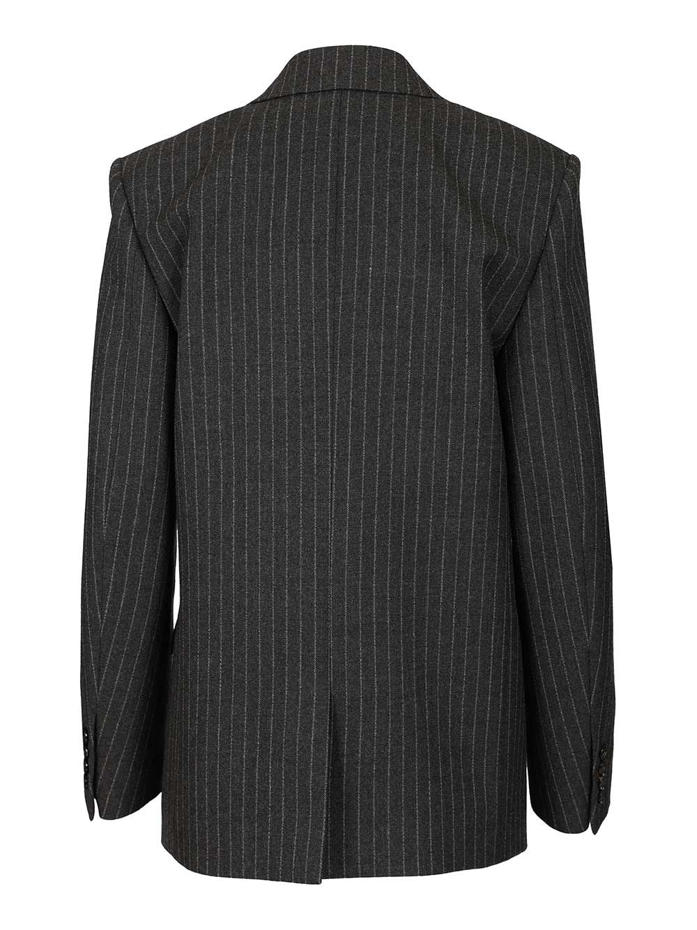 Saint Laurent Cassandre Double-Breasted Jacket Jackets - Grey | ffdd84b655c285d508966e569d34fe79af32fff6