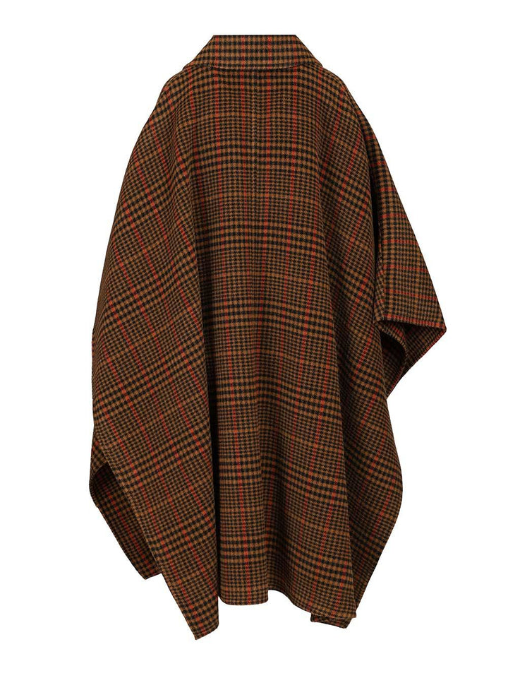 Saint Laurent Blanket-Cape Coats - Brown | aff44744d64ac96a3415614ef0623024488ff4e7