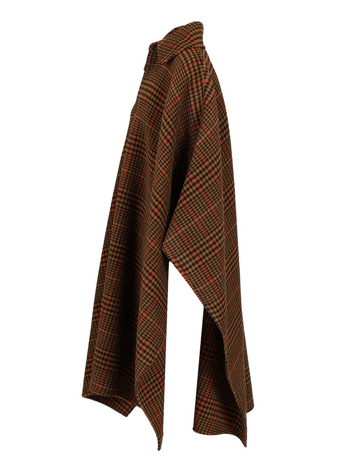 Saint Laurent Blanket-Cape Coats - Brown | c027e37fc6455e66a74500b5c5245a199c7fd04f
