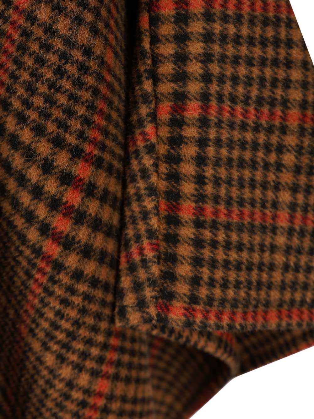 Saint Laurent Blanket-Cape Coats - Brown | 9b6dbd8933e692686e33776c4b493a2e133aecd7