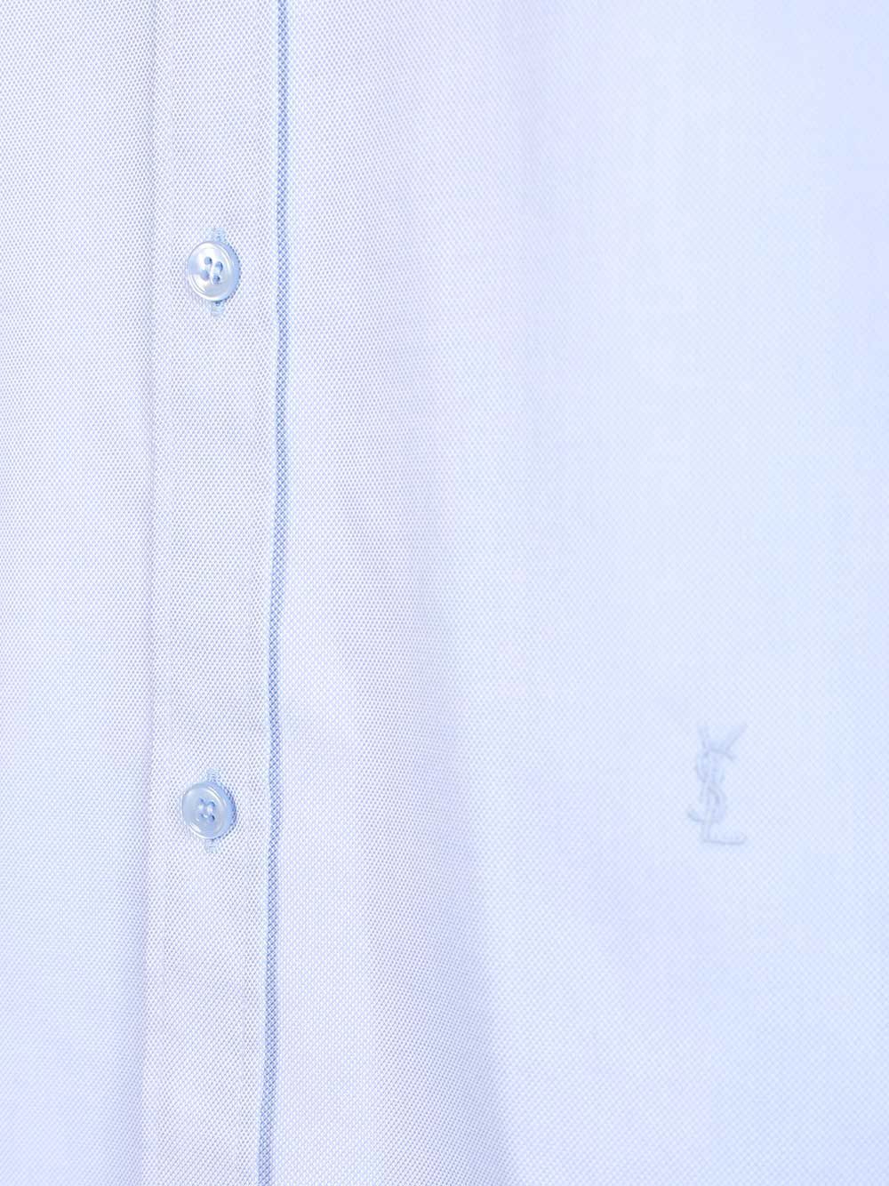 Saint Laurent Oxford Cotton Shirt Shirts - Light blue | 0d270b8a6e0c6731aecfb589b40e17d0b0a9e887