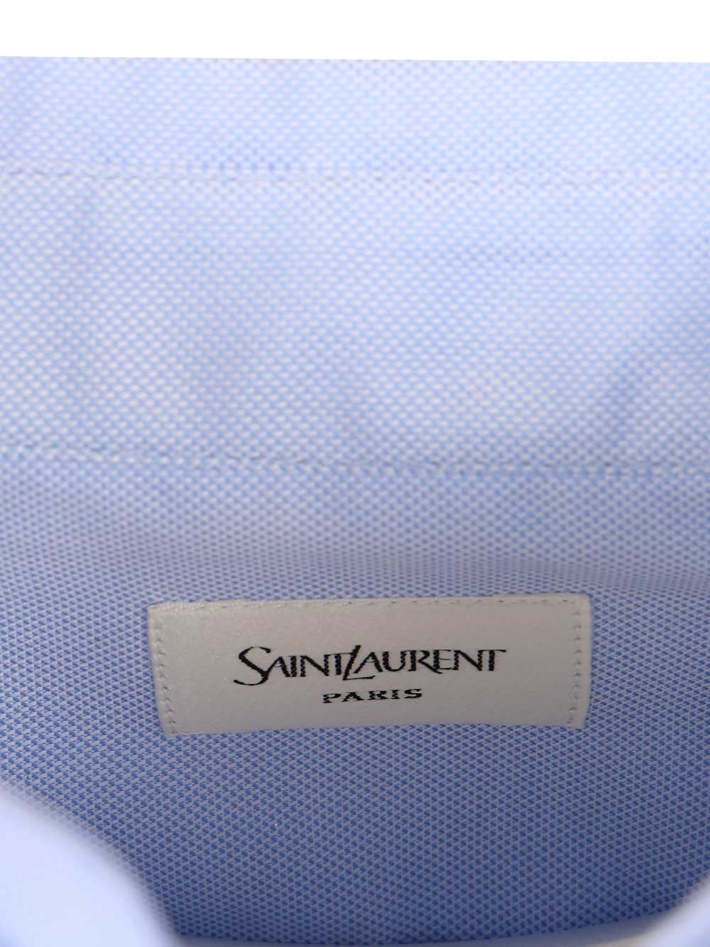 Saint Laurent Oxford Cotton Shirt Shirts - Light blue | 5a9c65ee7a8286443ed2e55487093c4ca7d871a3