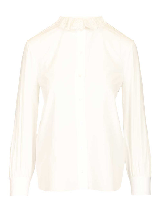 Cotton Poplin Shirt Shirts White