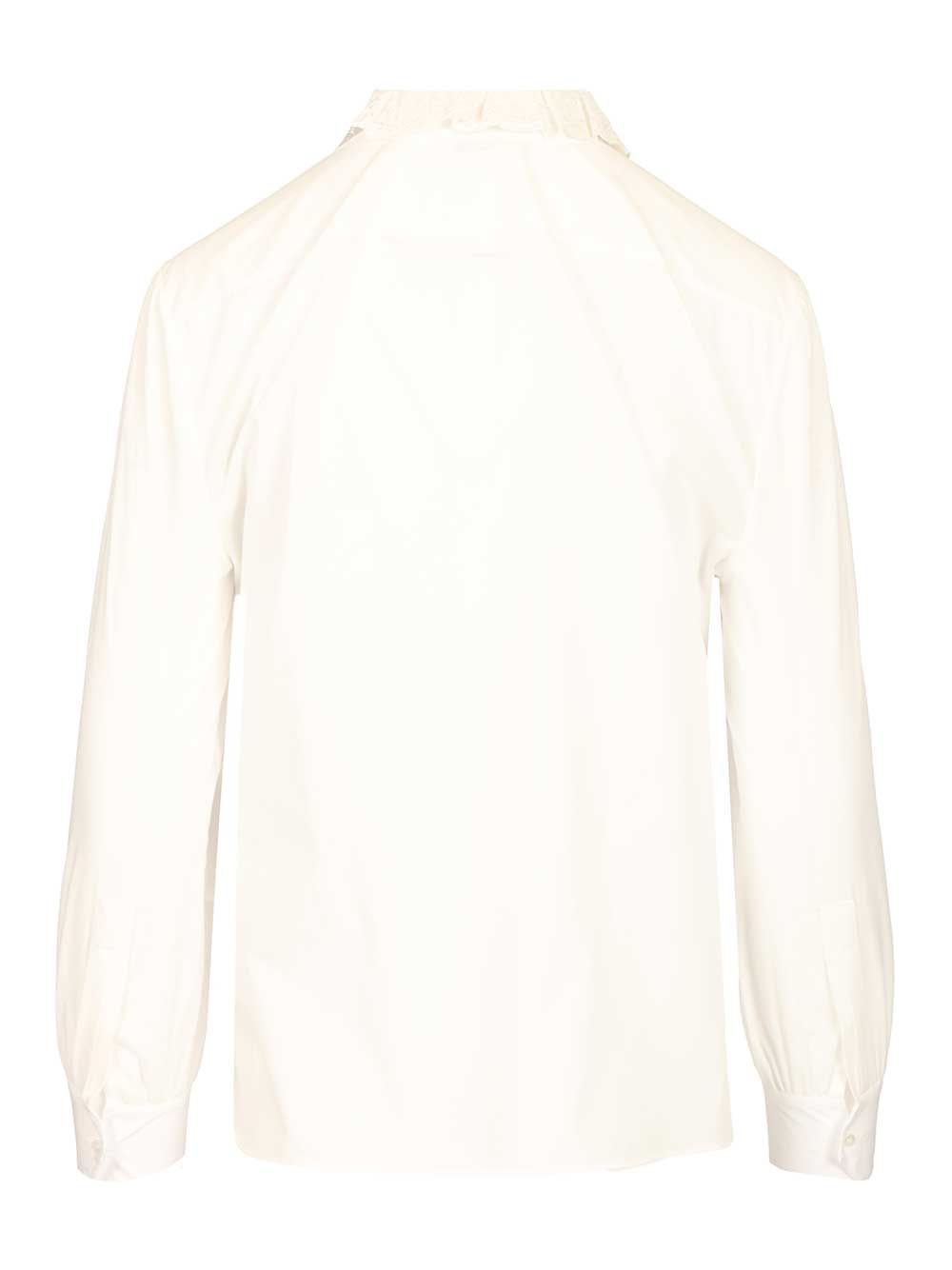 Saint Laurent Cotton Poplin Shirt Shirts - White | 1cf84b4623366f2d643e8fc8880ac6c3221ab45a