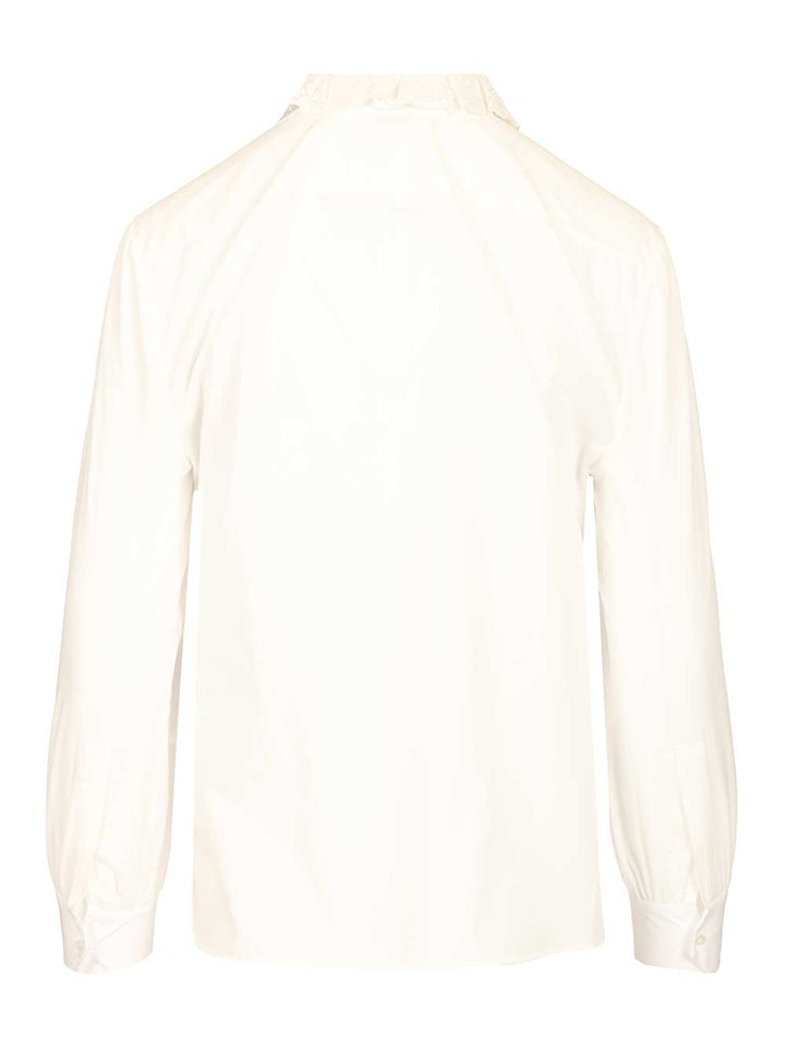 Saint Laurent Cotton Poplin Shirt Shirts - White | a3fe66176f185c82f518fe31da4fddc4b66df028