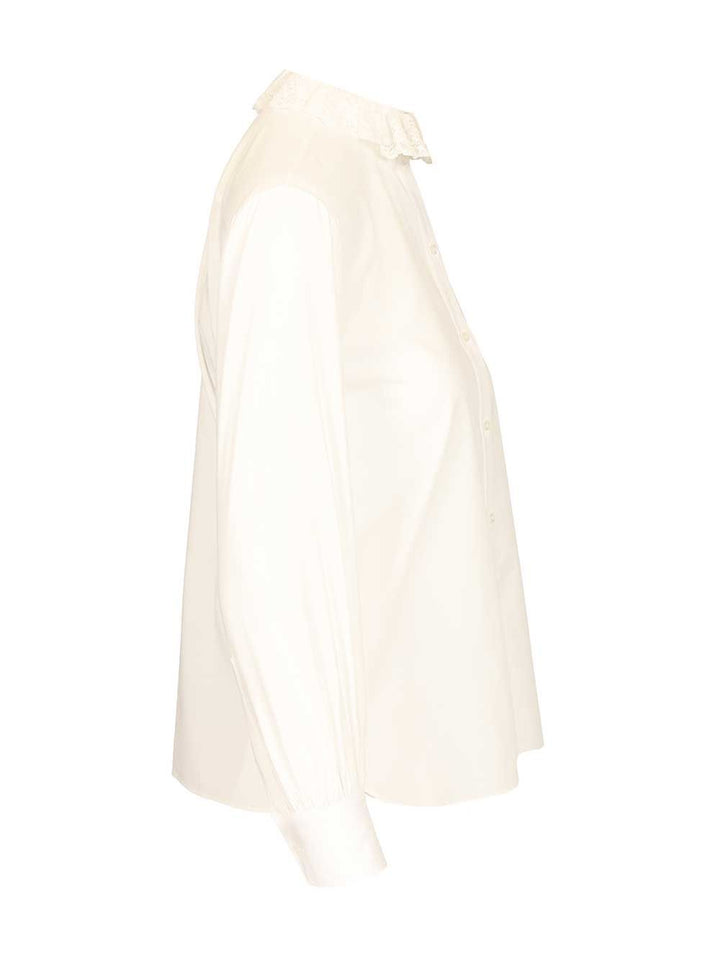 Saint Laurent Cotton Poplin Shirt Shirts - White | d59dda3fc18b5ce9d1b7426b90740fe2ecd95c3d