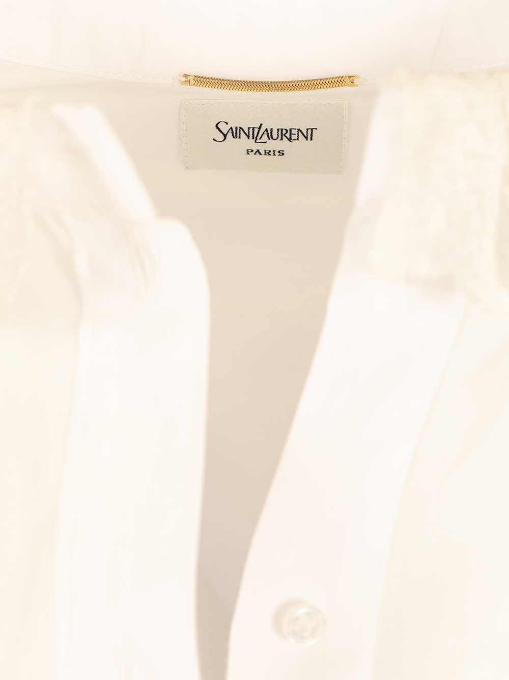 Saint Laurent Cotton Poplin Shirt Shirts - White | f4390f1bac4d056995ca8a8056f4d5eb839800f7