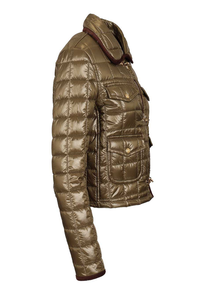Fay 3 Ganci Quilted Jacket Coats - Green | 646b17538a34baa3461c70d4f3d479aeed870dc4