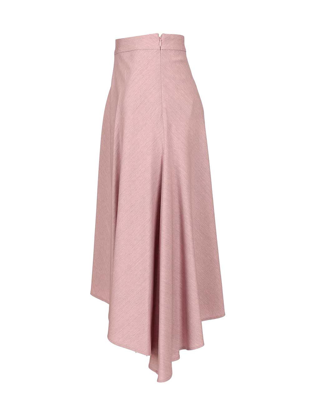 Retori Asymmetrical Wool Skirt Skirts - Rose | 6fd891a07317f191e1534d3288d7207c7a83064d