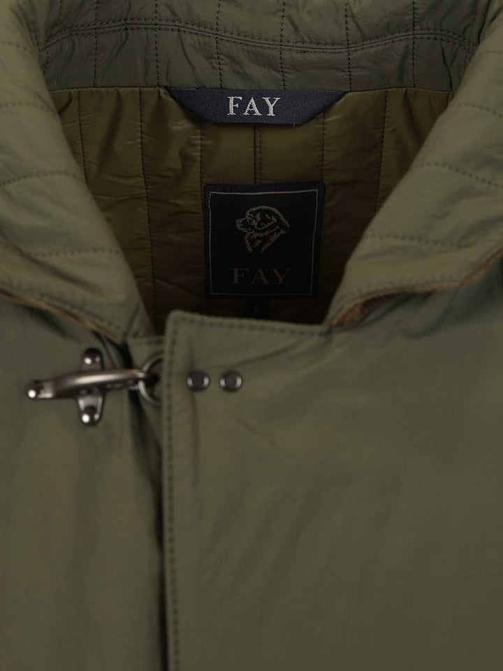 Fay Jacket Made Of Nylon Poplin Jackets - Green | 041a87f528500cbb35bcfe3a54f789c233eb5114