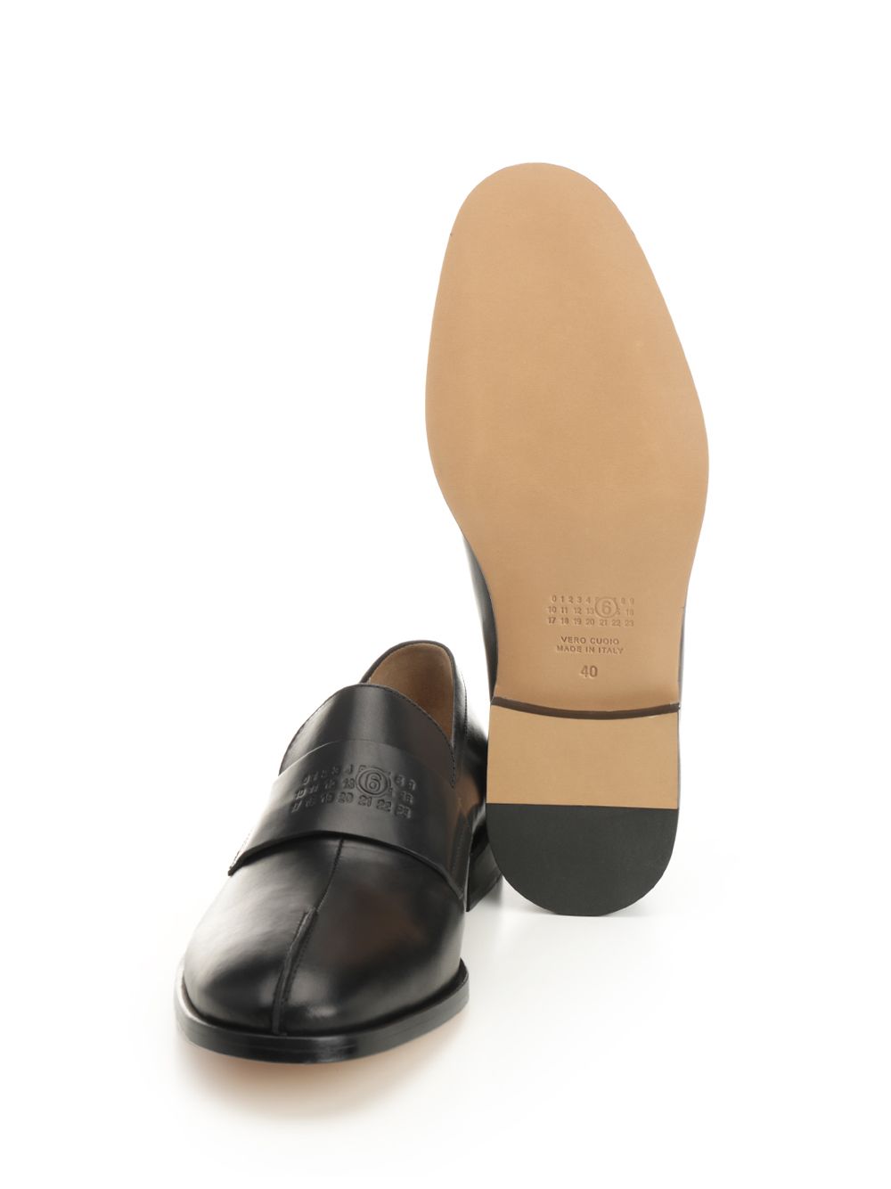 Mm6 Maison Margiela Leather Moccasins Scarpe basse - Black | e76fe59029719504e8a974f66e57e60c8088886f