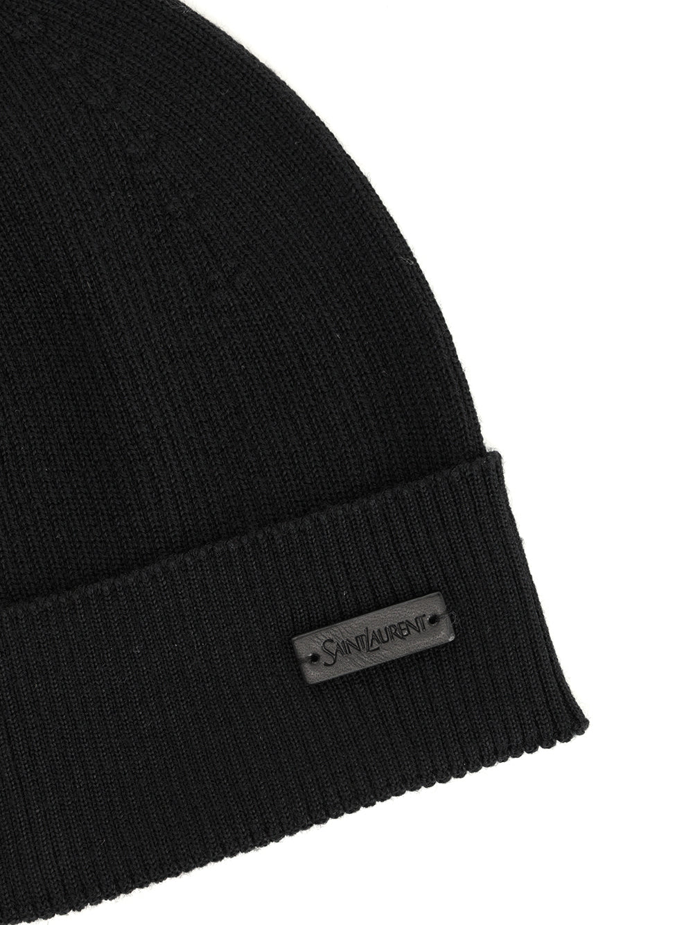 Saint Laurent Ribbed Wool Hat Hats - Black | e5c1ca69c39f90a249bcd37a65755bf050373feb