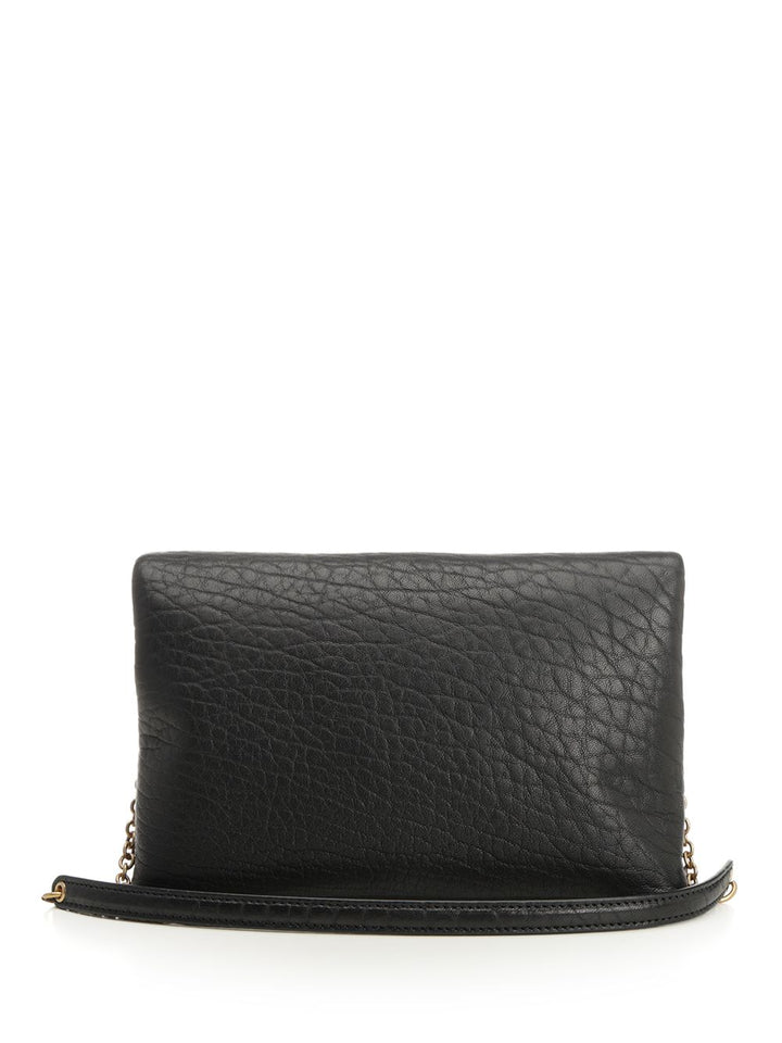 Saint Laurent Cassandre Chain Clutch Clutches - Black | 898de90a295bca3a5709aa1f52a23718773f8889