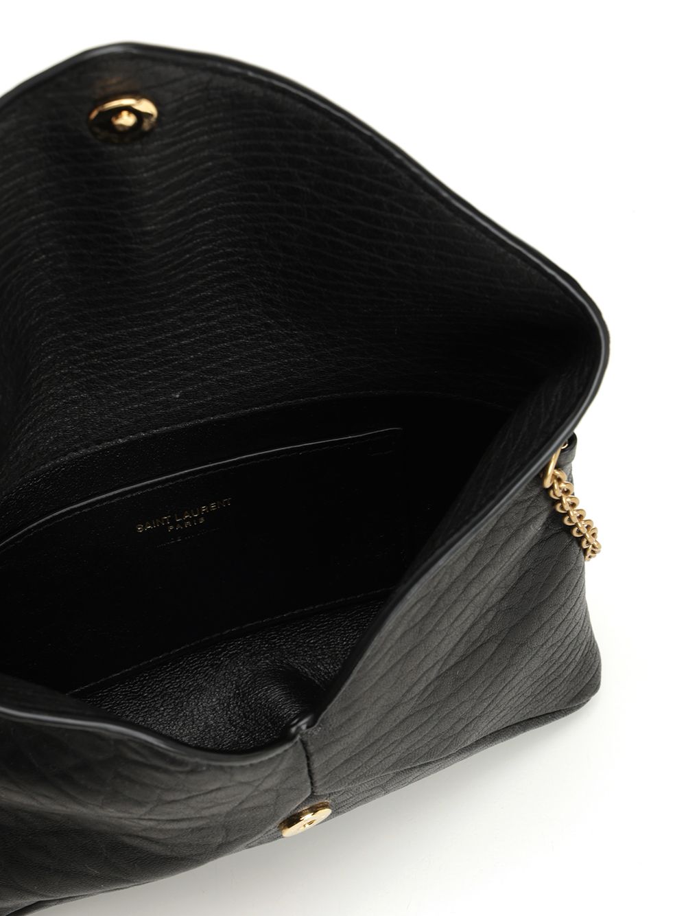 Saint Laurent Cassandre Chain Clutch Clutches - Black | cc19ba6fff27658a672159f30e87805081902ad9