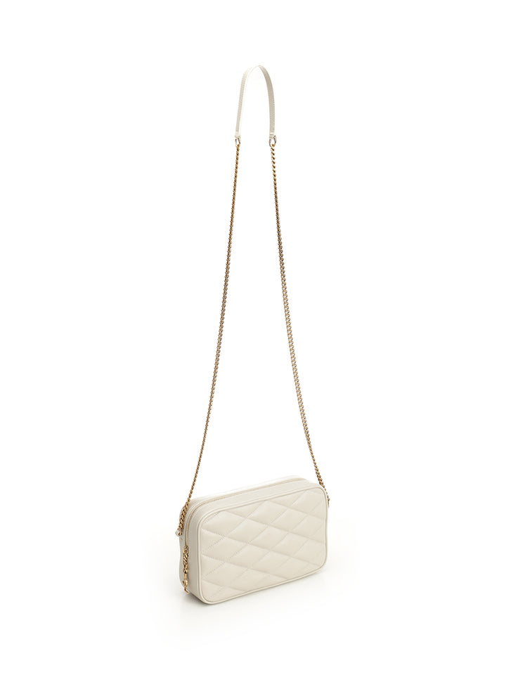 Saint Laurent Quilted Leather Camera Bag Small leather goods - White | b308a5b13e2ab23418108070c3402961dc652062