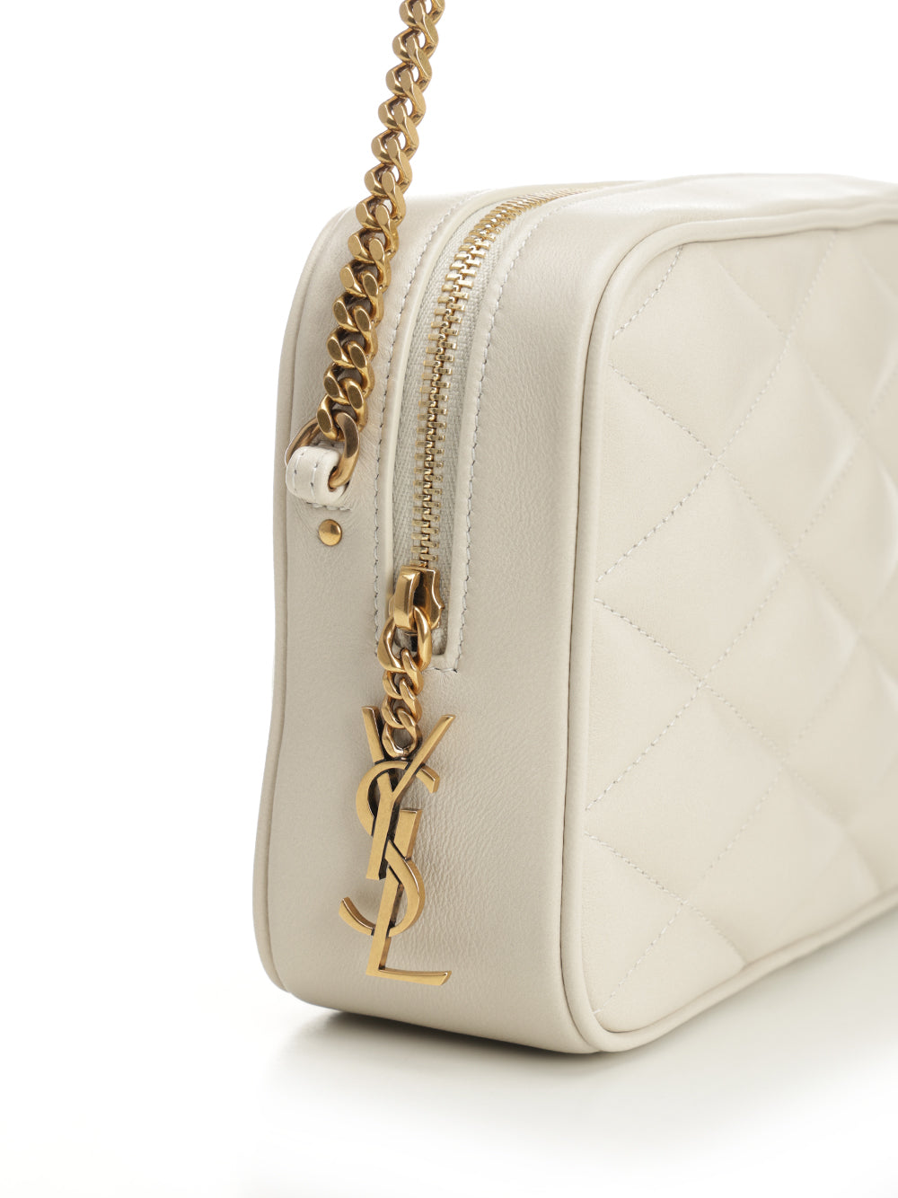 Saint Laurent Quilted Leather Camera Bag Small leather goods - White | def69d7465b88c209baefd2a810f75eecdd3bad2