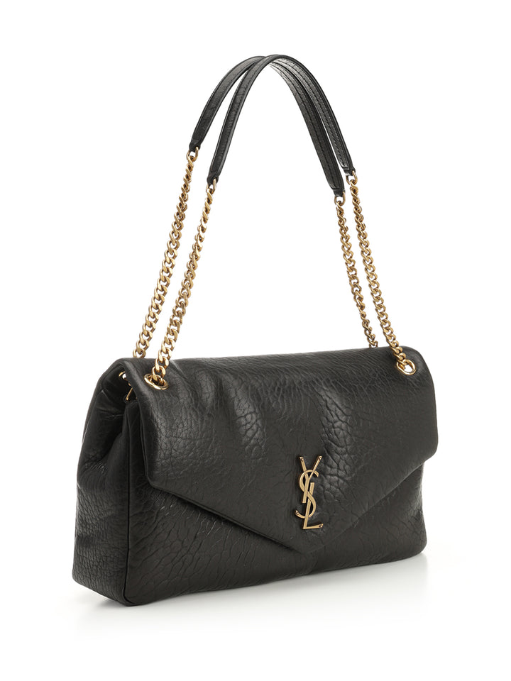Saint Laurent Calypso Shoulder Bags - Black | b637c318c36b58792281028dc2d963fda2b4fe35
