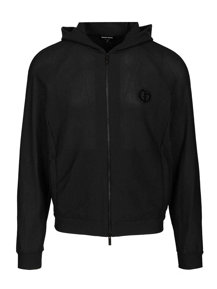 Giorgio Armani Hoody Jackets - Black | 8f3d25f7f071d90e00c123392134f181ca29083a