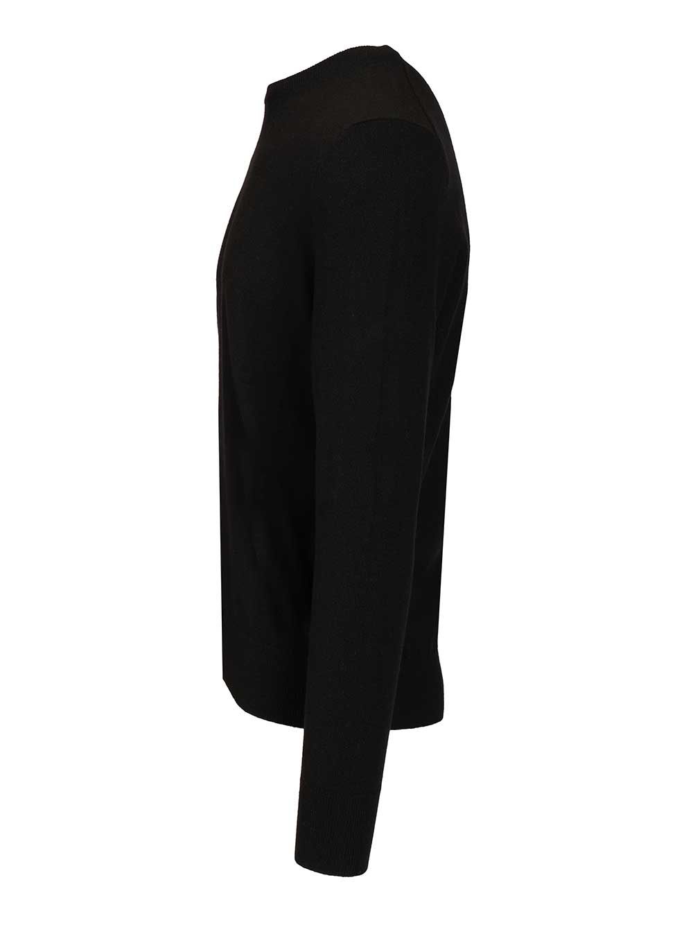 Mcqueen Crew Neck Wool Sweater Knitwear - Black | a7b75870a9983b75428f9f8495a370b74122c4d5