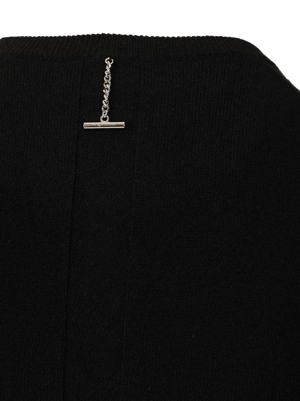Mcqueen Crew Neck Wool Sweater Knitwear - Black | 88c1130d7fb81a2681822a0384a7b667a00015d6