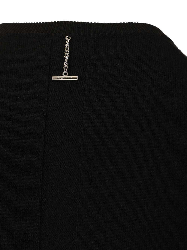Mcqueen Crew Neck Wool Sweater Knitwear - Black | 88c1130d7fb81a2681822a0384a7b667a00015d6