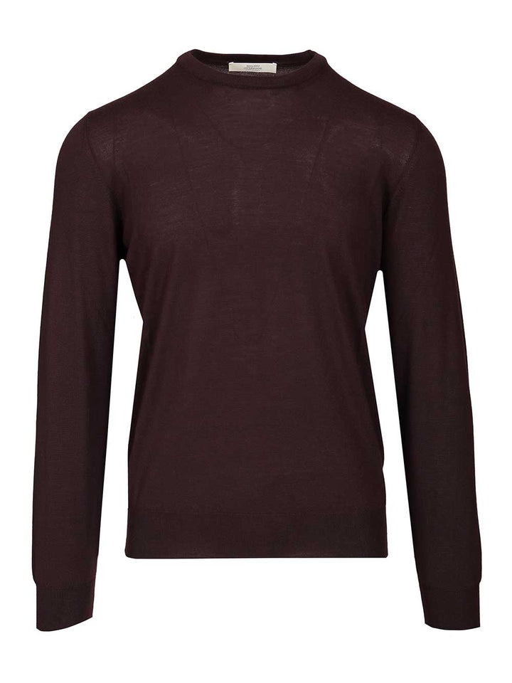 Mauro Ottaviani Crew Neck Sweater Knitwear - Brown | a39f00e7f348ba236878e6c777f79467ed60b9d0