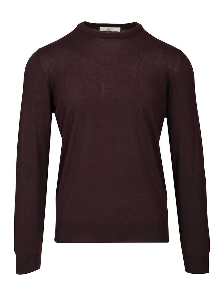 Mauro Ottaviani Crew Neck Sweater Knitwear - Brown | 1414dfea5da359b69a2ac86ebc47cecaa429f73d