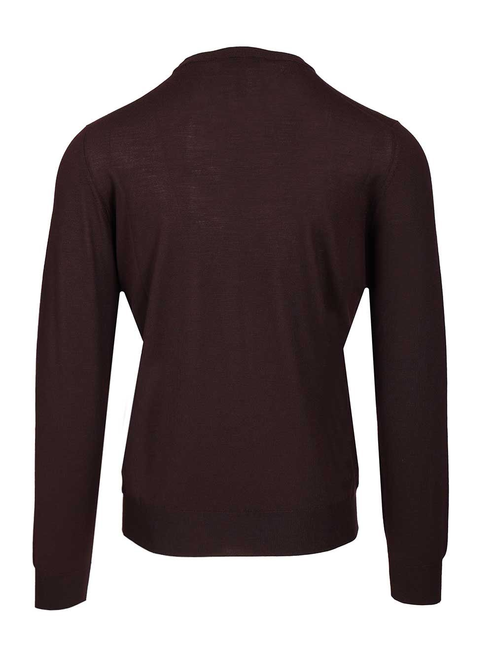 Mauro Ottaviani Crew Neck Sweater Knitwear - Brown | 5219792fe36c5ce67229001508f4218ae421799b