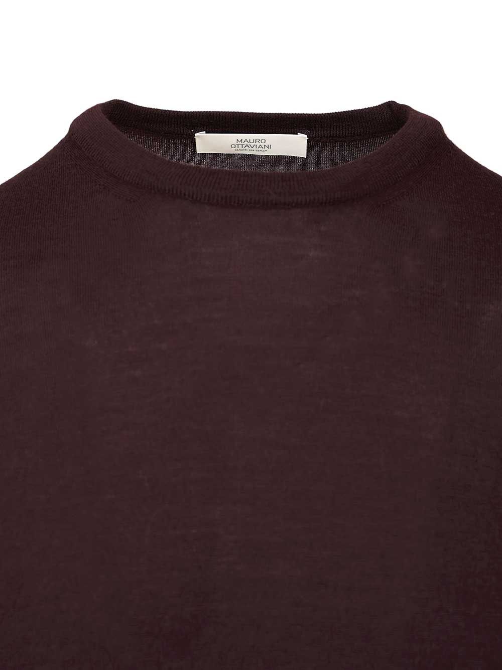 Mauro Ottaviani Crew Neck Sweater Knitwear - Brown | a76abdc5142cd70770074bcff738356cfe37706e