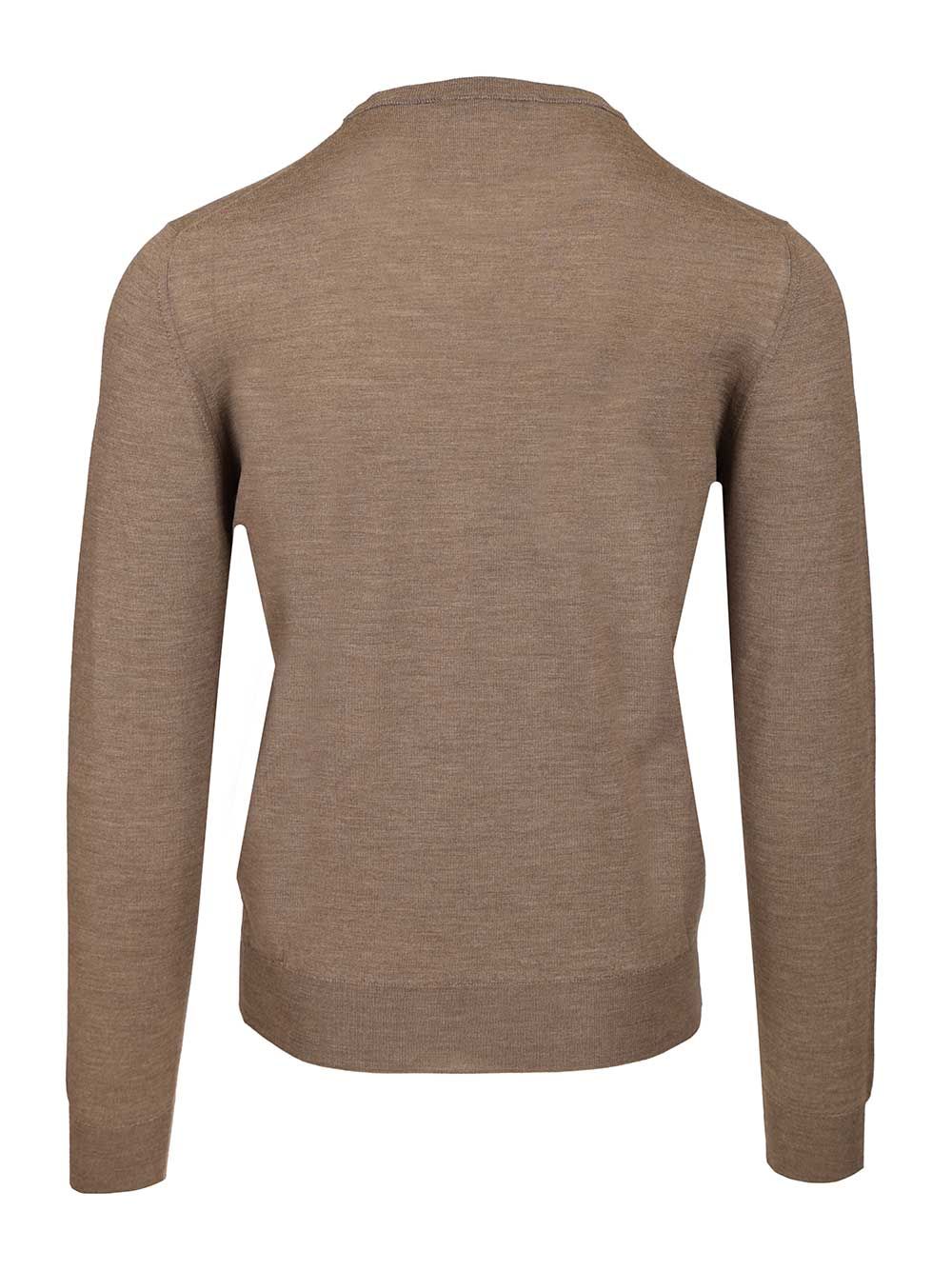 Mauro Ottaviani Crew Neck Sweater Knitwear - Beige | 84cc748831d14f6af9843167c6c27ef64adacae8