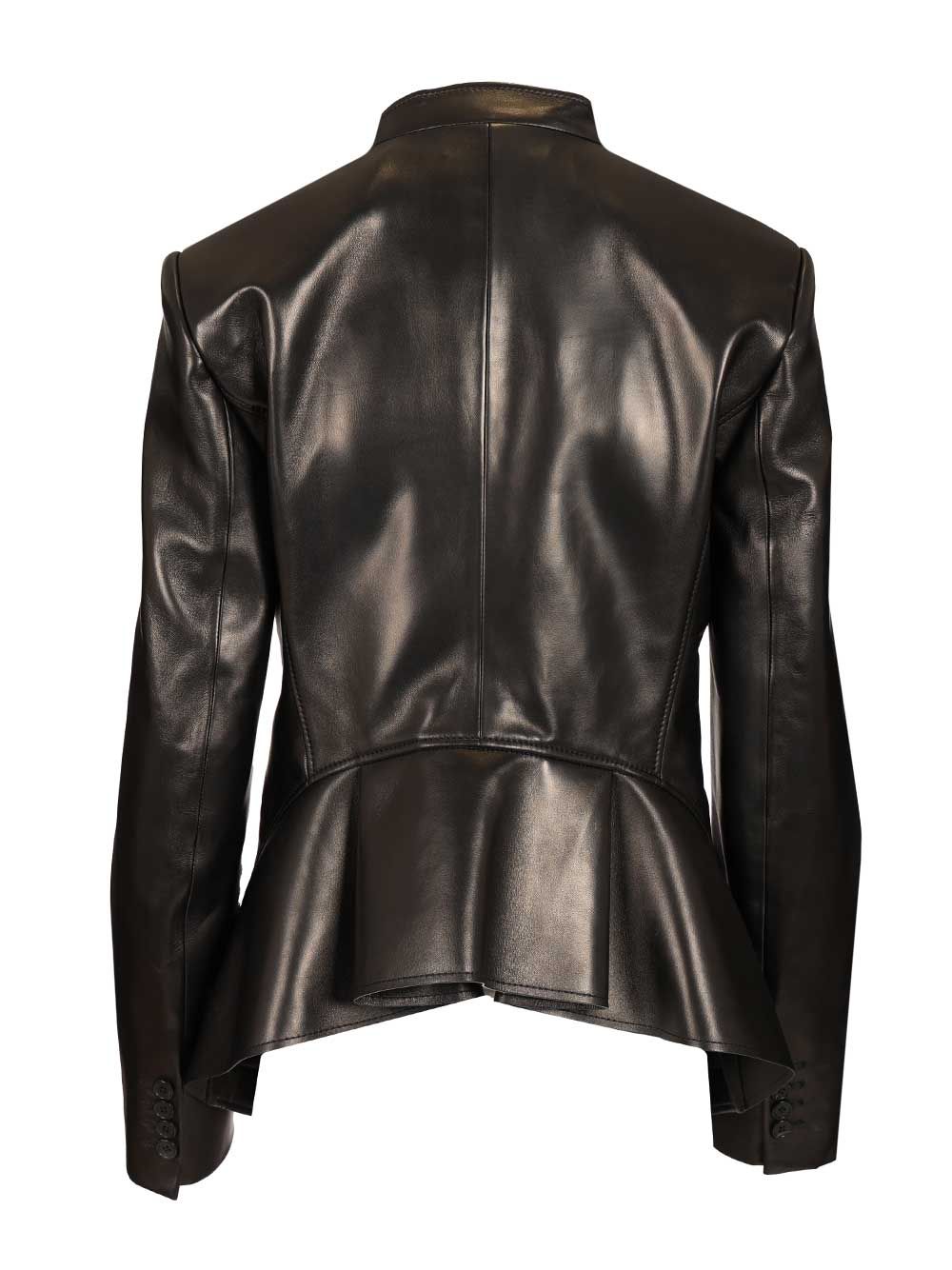 Mcqueen Tailored Leather Jacket Jackets - Black | 25b6808df098ea30daedf1fc8a540c0052137eac
