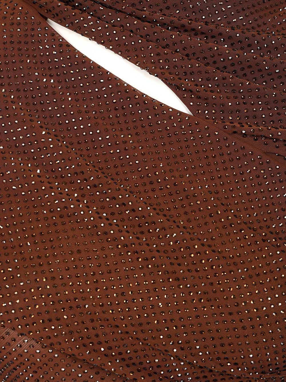 Self-Portrait Rhinestone Knit Top Tops - Brown | f3c83da9623c5441f2e8697091a50d136138368c