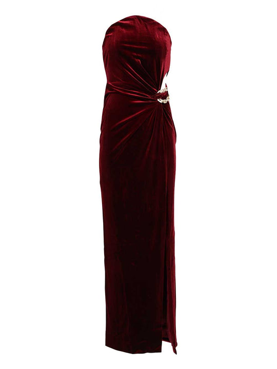 Bandeau Maxi Dress Dresses Bordeaux