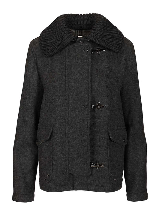 3-Hook Wool Jacket Coats Grey