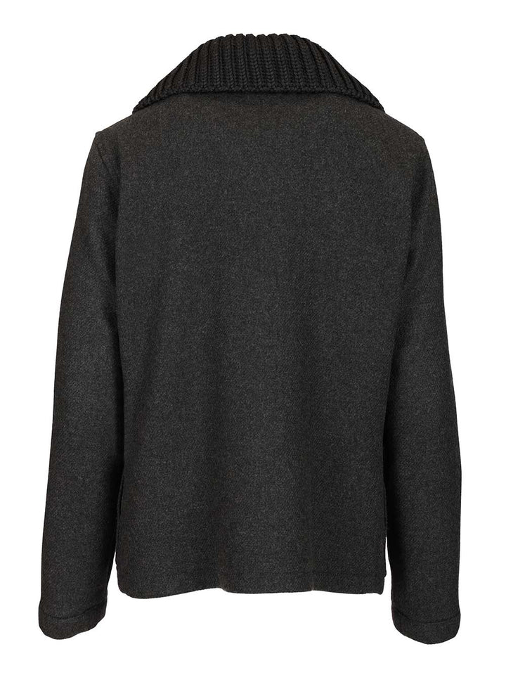 Fay 3-Hook Wool Jacket Coats - Grey | d2d880e6d743546c08fc98d116d55e8fba0a020c