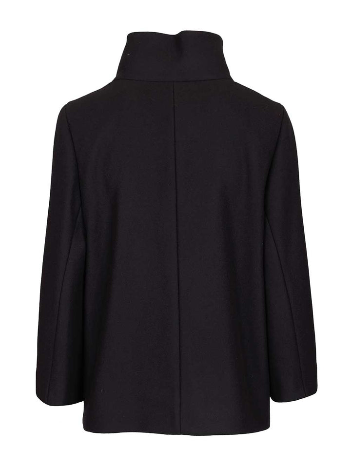 Fay Wool Cape Coats - Blue | 97dfd0c396b2700a6666aed9efd27d607f173bcb