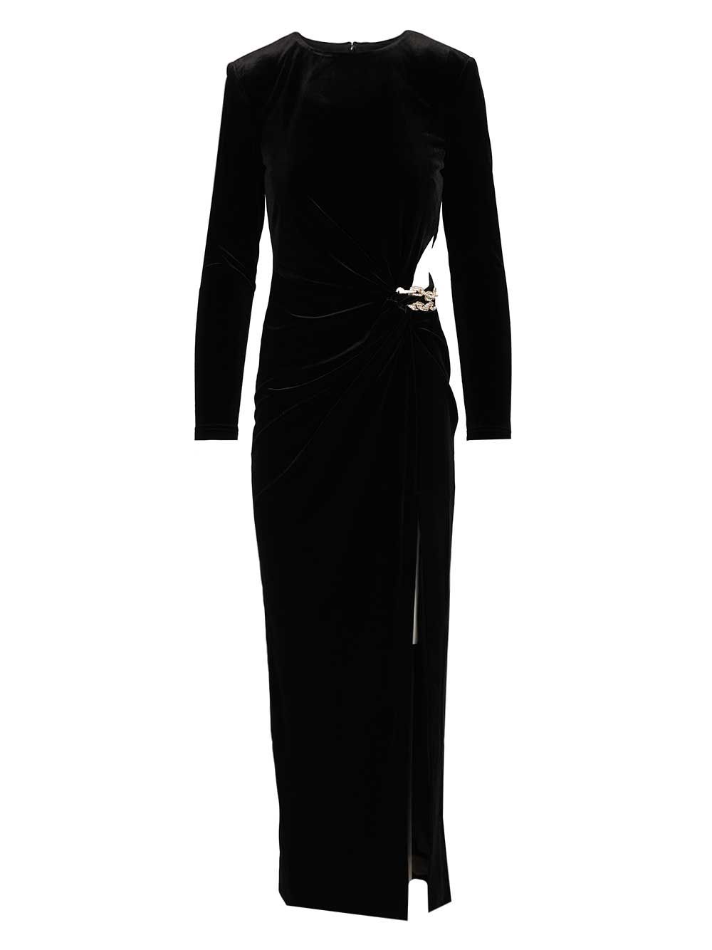 Self-Portrait Velvet Midi Dress Dresses - Black | bff20eb239e4cdfa269b733573ad42336454419d