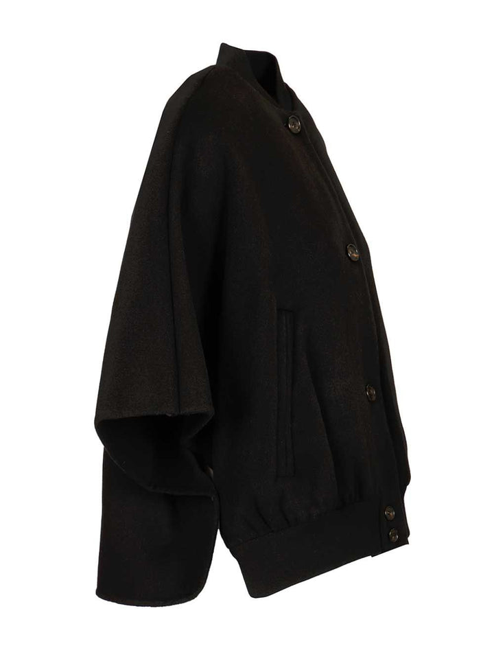 Max Mara Lightweight Cashmere Cape Scarves And Foulards - Black | 461d5060976d16d9701e5f6d1ee6f931062f1278