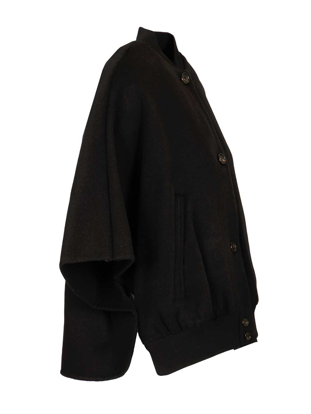 Max Mara Lightweight Cashmere Cape Jackets - Black | 8d06200577f28dc6c4f37ec6b6a2dd002aa1a7d8