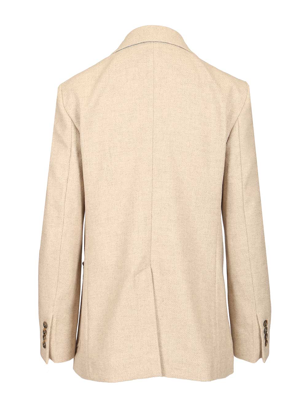 Max Mara Single-Breasted Blazer Jackets - Beige | dbbfb717bf00e43a81ab98fec55e667de8b80d6a