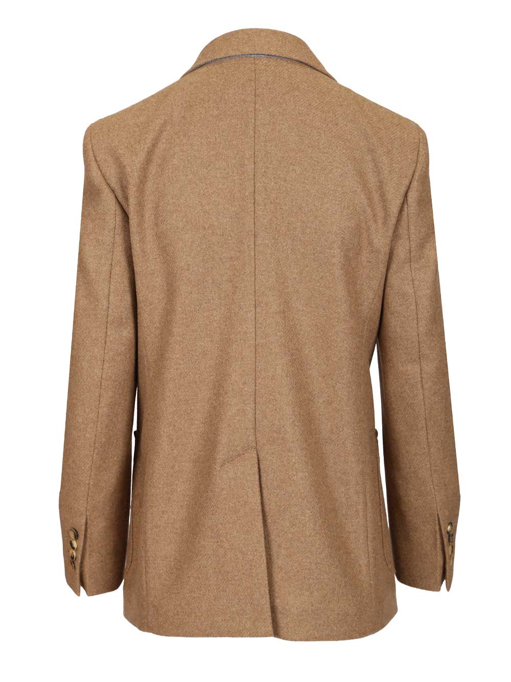 Max Mara Single-Breasted Blazer Jackets - Brown | 668450a3031c1e8b0d7e51b1afd825e8f0a1e12c
